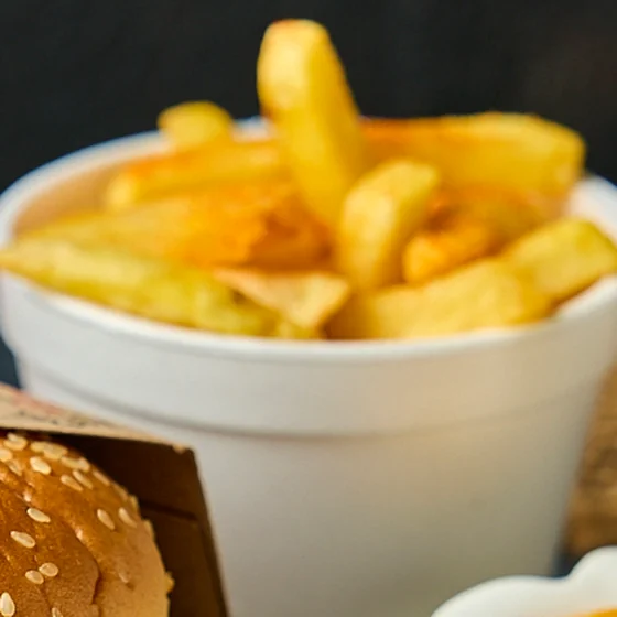 Vaso de papas a la francesa